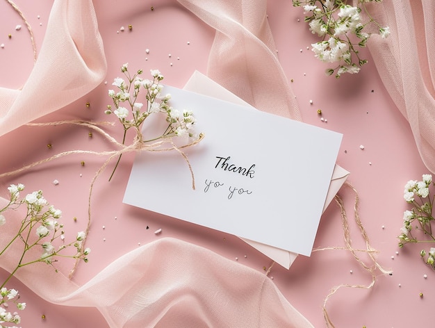 a thank you card