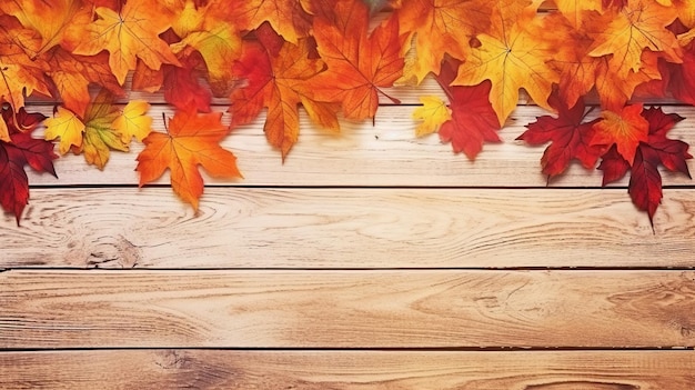 Thanksgiving autumn background generative ai