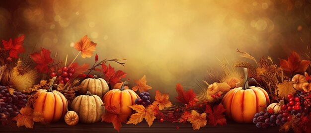 thanksgiving banner art illustration