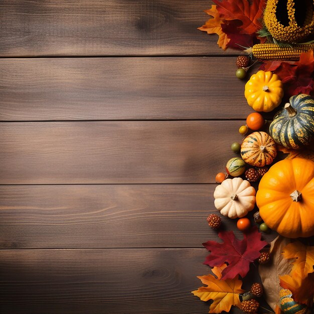 Thanksgiving celebration background with empty space for text