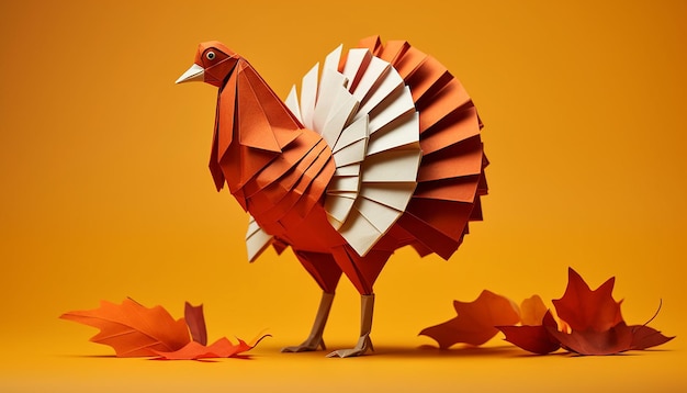 Thanksgiving concept origami