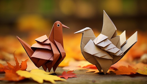 Thanksgiving concept origami