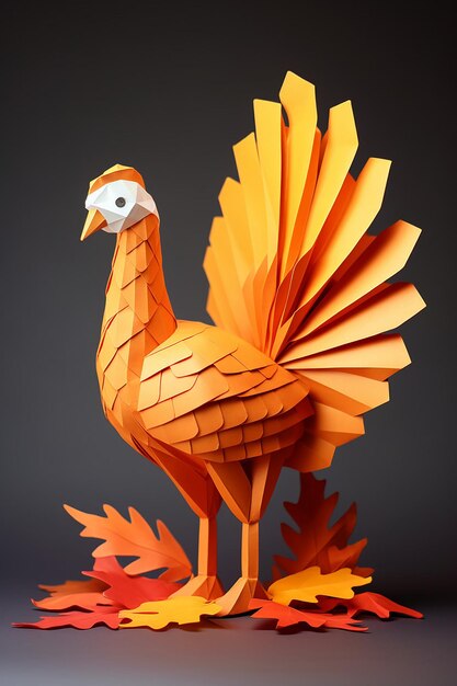 Thanksgiving concept origami