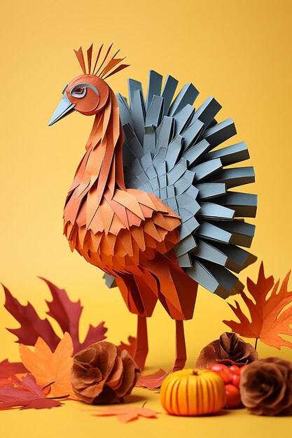 Thanksgiving concept origami