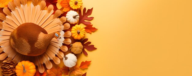 Thanksgiving Copy Space Sell Banner with Copy Space