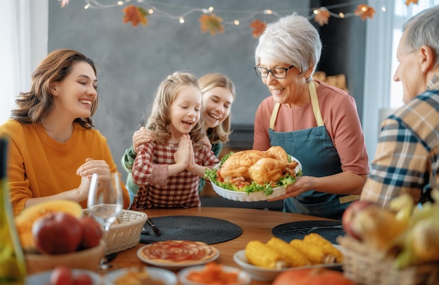 Thanksgiving Day Autumn feast