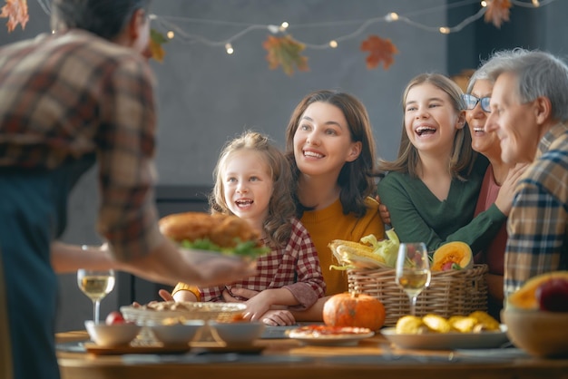 Thanksgiving Day Autumn feast