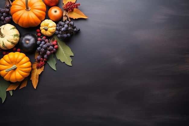 thanksgiving day-compositie met kopieerruimte