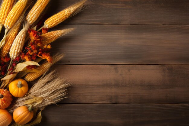 thanksgiving day-compositie met kopieerruimte