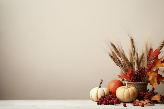 thanksgiving day-compositie met kopieerruimte