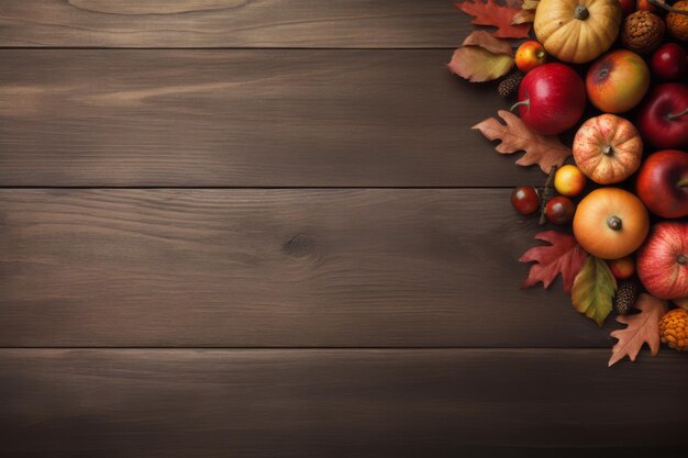 Thanksgiving day composition with copy space