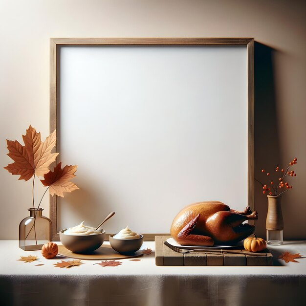 Photo thanksgiving day concept the heartwarming holiday of thanks feasts and blessings