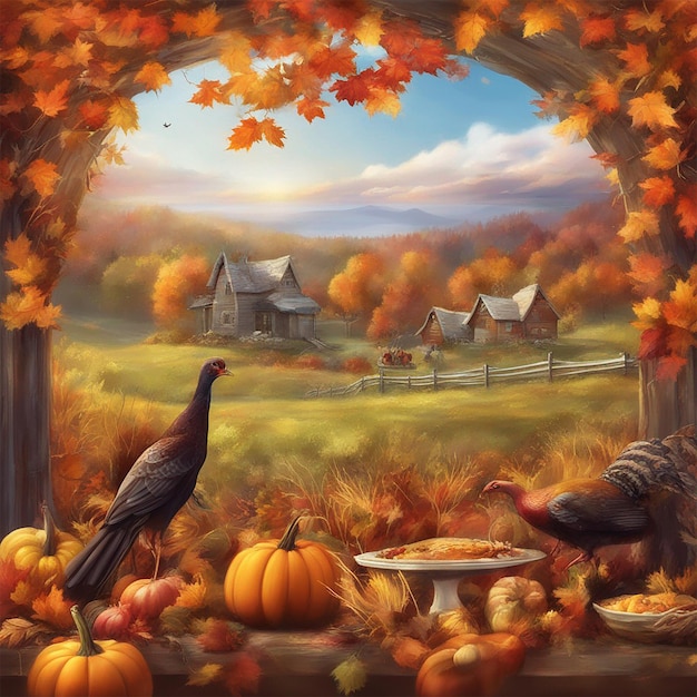 Thanksgiving Day Frame wallpaper