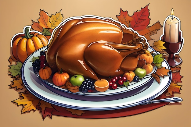 Thanksgiving Day is a traditional holiday in the United States to express gratitude for the blessing