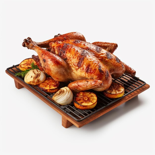 Photo thanksgiving dinner illustration thanksgiving turkey thanksgiving turkey turkey cooked in centerpiec