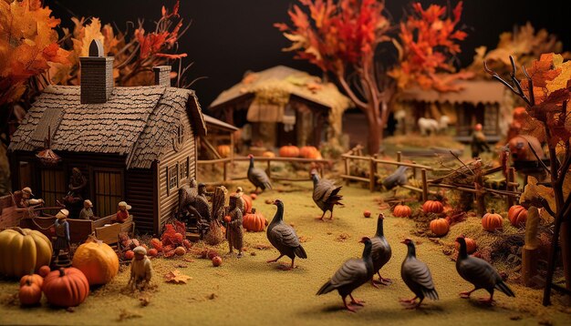 thanksgiving diorama