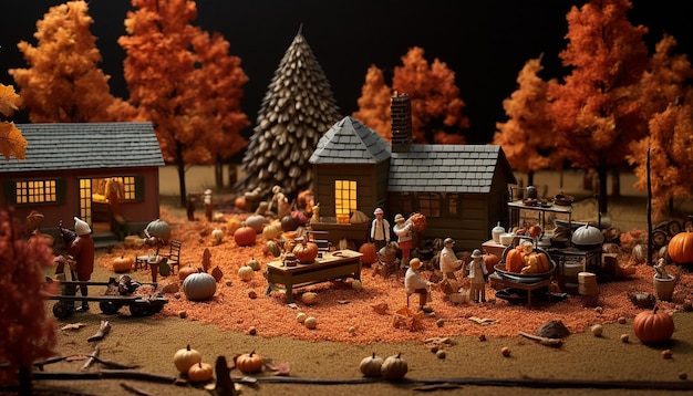 thanksgiving diorama