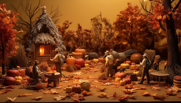 thanksgiving diorama