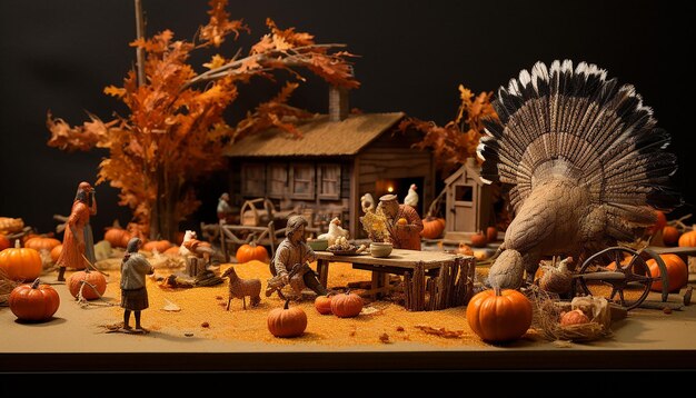 thanksgiving diorama