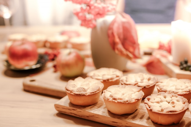 Thanksgiving Fall traditional homemade apple pies