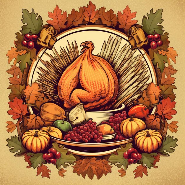 Premium AI Image  Thanksgiving flyers high quality 4k ultra hd hdr