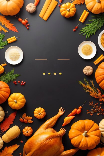 Thanksgiving Greeting Card Template