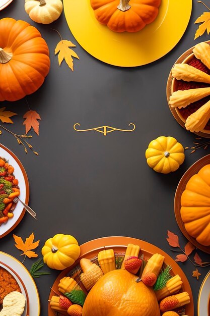 Thanksgiving Greeting Card Template