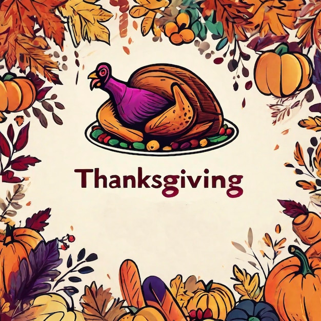 Photo thanksgiving greeting card