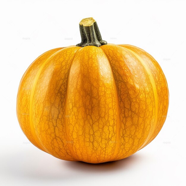 Photo thanksgiving and halloween concept pumpkin with white plain background