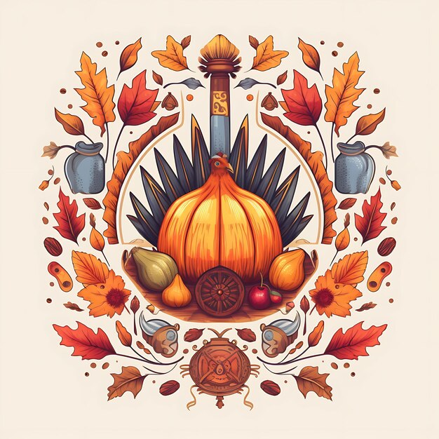 Photo thanksgiving icons happy thanksgiving thanksgiving icons bundlecartoon icons for thanksgiving day