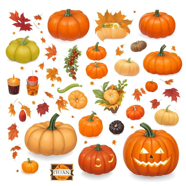 Photo thanksgiving pumpkin background images collections cute wallpapers ai generated