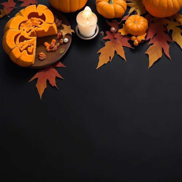 Thanksgiving pumpkin background images collections cute wallpapers ai generated