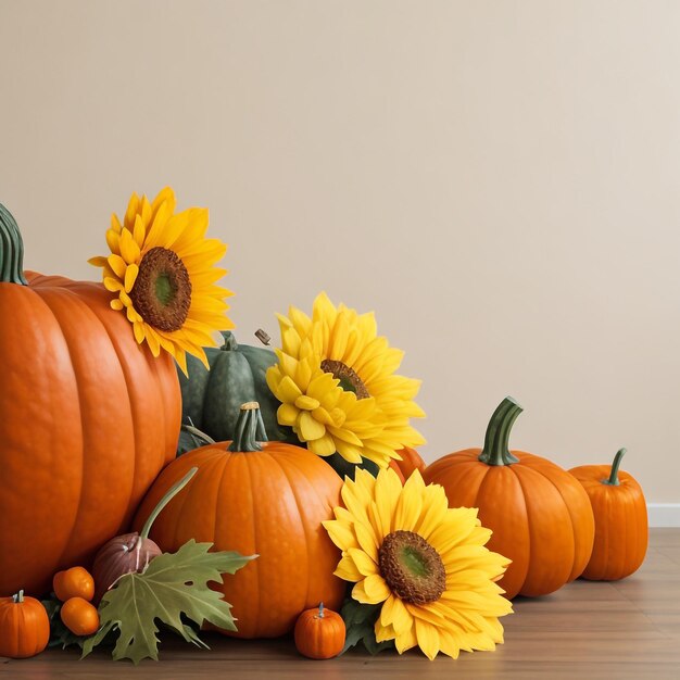 Thanksgiving pumpkin background images collections cute wallpapers ai generated