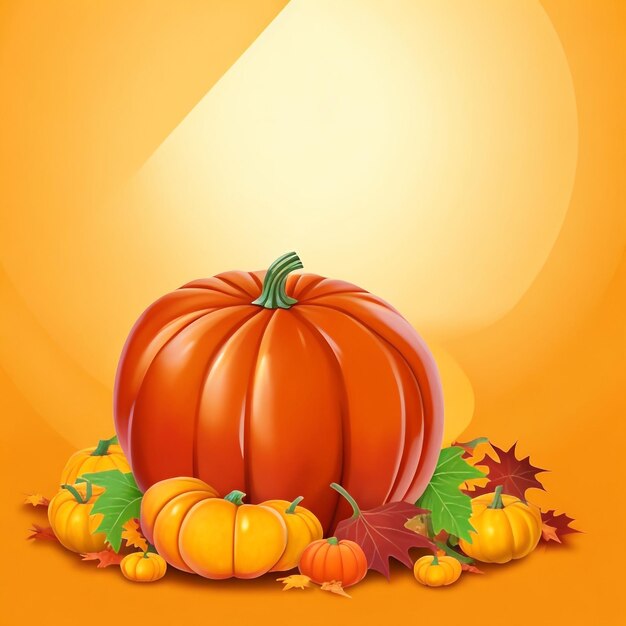 Thanksgiving pumpkin background images collections cute wallpapers ai generated