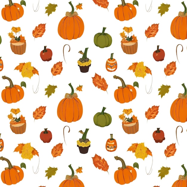 Photo thanksgiving pumpkin background images collections cute wallpapers ai generated