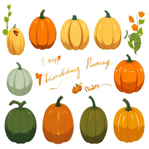 Photo thanksgiving pumpkin background images collections cute wallpapers ai generated