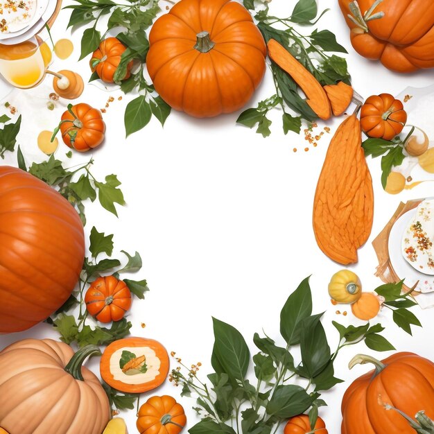 Photo thanksgiving pumpkin background images collections cute wallpapers ai generated