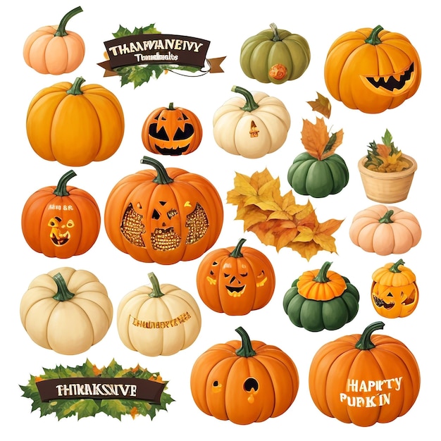 Photo thanksgiving pumpkin background images collections cute wallpapers ai generated