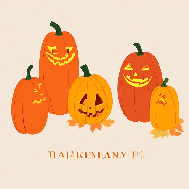 Thanksgiving pumpkin background images collections cute wallpapers ai generated