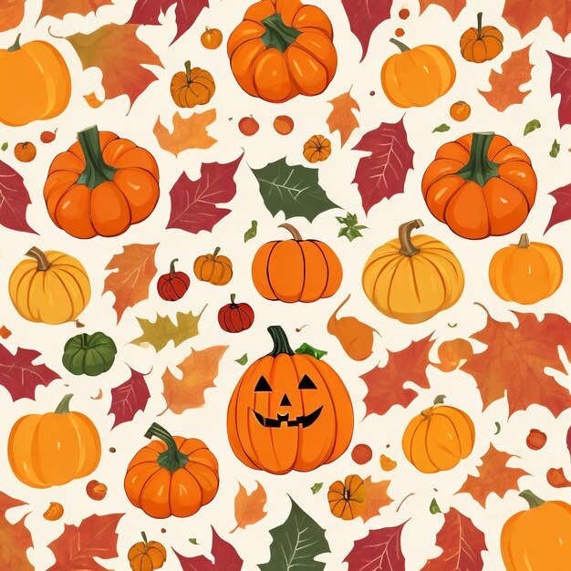 Thanksgiving pumpkin background images collections cute wallpapers ai generated