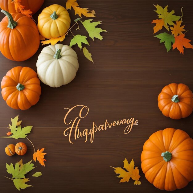 Thanksgiving pumpkin background images collections cute wallpapers ai generated