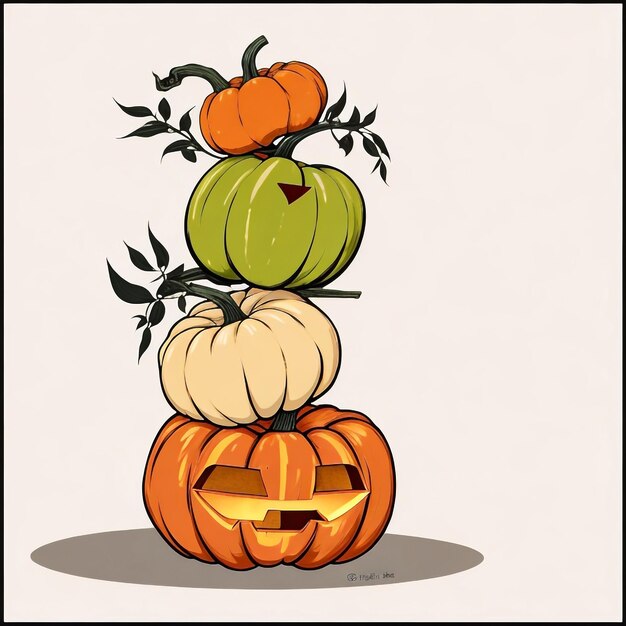 Photo thanksgiving pumpkin background images collections cute wallpapers ai generated