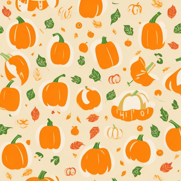 Photo thanksgiving pumpkin background images collections cute wallpapers ai generated