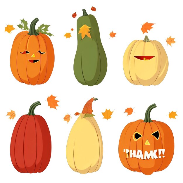 Photo thanksgiving pumpkin background images collections cute wallpapers ai generated