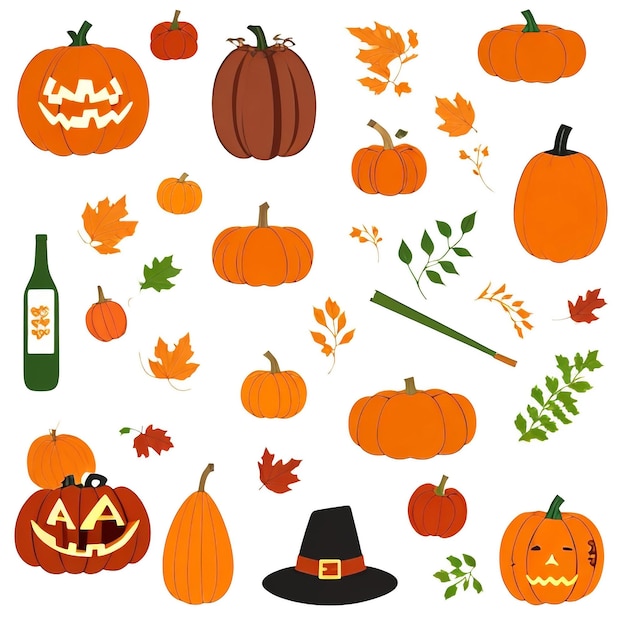 Thanksgiving pumpkin background images collections cute wallpapers ai generated