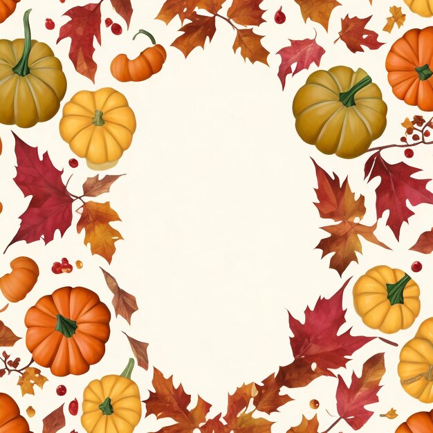 Photo thanksgiving pumpkin background images collections cute wallpapers ai generated