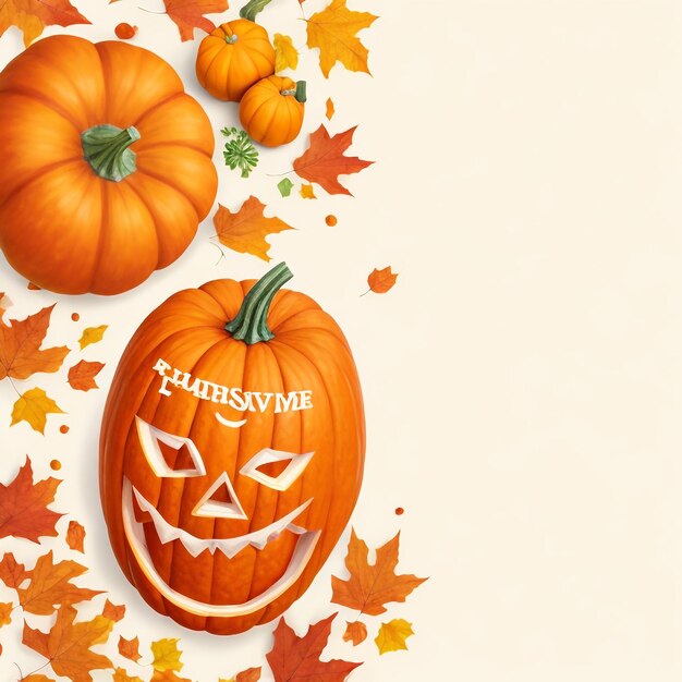 Thanksgiving pumpkin background images collections cute wallpapers ai generated