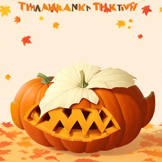 Thanksgiving pumpkin background images collections cute wallpapers ai generated