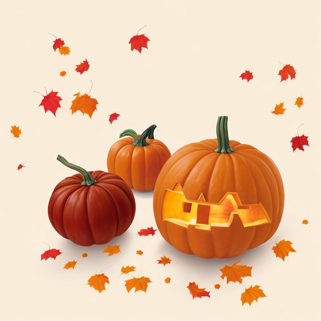 Thanksgiving pumpkin background images collections cute wallpapers ai generated