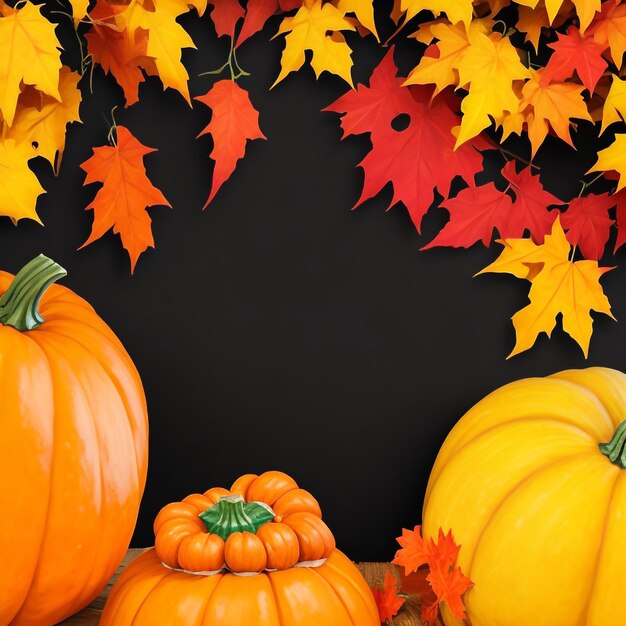 Thanksgiving pumpkin background images collections cute wallpapers ai generated